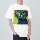 neco_no_sippomのbotanical cat ヘビーウェイトTシャツ