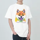 POP BLUE ショップのかっこいい柴犬くん Heavyweight T-Shirt