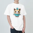 tamagonokoのカンフードッグくん ヘビーウェイトTシャツ