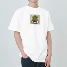 yasu_zatoの野菜の怪物 ヘビーウェイトTシャツ