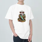 Vasetti_pressのカッコイイパイソン ヘビーウェイトTシャツ