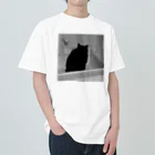 深夜の猫屋さんの深夜猫 Heavyweight T-Shirt