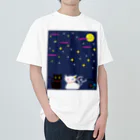 Amasyuiroのmagboxシリーズ　猫月夜 Heavyweight T-Shirt