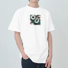 ToToMoの【金運上昇】幸運の白蛇 Heavyweight T-Shirt