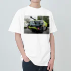 ビッグスマイルライフの黄色い消防車 ヘビーウェイトTシャツ