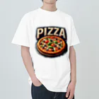 miraikunのピザ ヘビーウェイトTシャツ