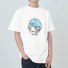 妻はペンギンのねらす ヘビーウェイトTシャツ