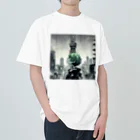 AIイラスト工房のCyberpunk_003 Tokyo boy 001 Heavyweight T-Shirt