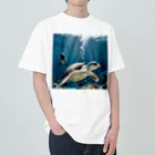 人魚の夢のペンガメ2 ヘビーウェイトTシャツ