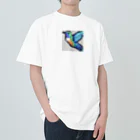 hamusutaroのハチドリピクセルアート Heavyweight T-Shirt