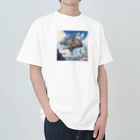 SetsunaAIの空に浮かぶ島のファンタジーグッズ Heavyweight T-Shirt
