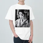 wawomotsuのJapanese Courtesan Bloom Tee ”Geisha” Heavyweight T-Shirt