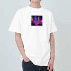 rico_121の雨のネオン街 Heavyweight T-Shirt