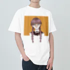 青年Cの三つ編みのあの子 ヘビーウェイトTシャツ