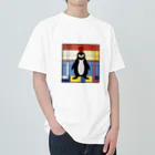 ペンギンの散歩屋のペンギンの散歩 Heavyweight T-Shirt