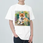 こころやすらぐの水彩子犬　柴犬 Heavyweight T-Shirt