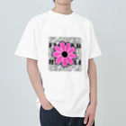 nene-cocoのpink flower  ヘビーウェイトTシャツ