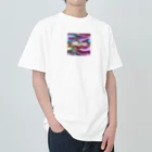 Kumamanのオーロラシルク　Shineロゴ入り Heavyweight T-Shirt