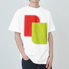 minimaltのミニマリズムデザインな気分　モダン赤と黄 Heavyweight T-Shirt