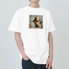 kimagireの跳ねネコ Heavyweight T-Shirt