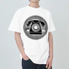 8ball.AI.artの黒電話 ヘビーウェイトTシャツ