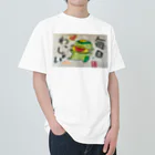 KIYOKA88WONDERLANDの毎日わっしょい　河童くん Heavyweight T-Shirt