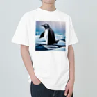 Hamatsukiのペンギン（折り紙風） ヘビーウェイトTシャツ