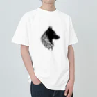 HikaGonのシルエット犬 Heavyweight T-Shirt