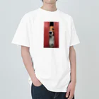 YUTO1126のジッパーから覗く犬 Heavyweight T-Shirt