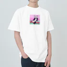 yacco-のお店のある日のぱんだ Heavyweight T-Shirt