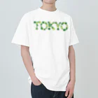 junichi-goodsのバルーン文字「TOKYO」（緑色系） ヘビーウェイトTシャツ