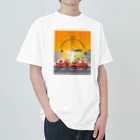 CyberArmadilloの湘南藤沢（2430）夕焼けコレクション Heavyweight T-Shirt