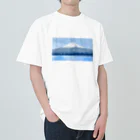 FredOBのピクセル富士 Heavyweight T-Shirt