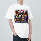 niko&PANDA shopの2024年　ハッピーニューイヤー ヘビーウェイトTシャツ