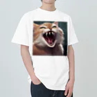 oekakishopのシャーッする猫 Heavyweight T-Shirt