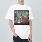 oekakishopの研究する猫 Heavyweight T-Shirt