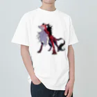 SCL_UMA_Crew_ProjectのデジタルUMA：ジェヴォーダンの獣 Beast of gevaudan Heavyweight T-Shirt