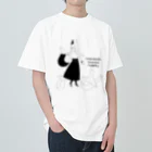 tukinami_tukikoの月並み月狐のシンプルデザイン Heavyweight T-Shirt