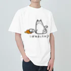 Our.s SUZURI店のこぼれましたが？ ヘビーウェイトTシャツ