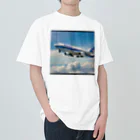 あかいはちのフィリピンの旅客機 Heavyweight T-Shirt