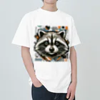 Friendly Faunaのたぬきアート Heavyweight T-Shirt