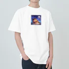 GAKUの星空の下でリラックスカピバラ Heavyweight T-Shirt