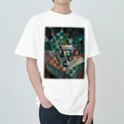 世界美術商店の縞模様のテーブルクロスのある静物画 / Still Life with Checked Tablecloth Heavyweight T-Shirt