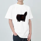 migrantの強気な黒猫 ヘビーウェイトTシャツ