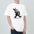 square屋のBoston terrier plays(サックス) Heavyweight T-Shirt