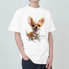 まるもっふんのまるもっふんオリジナル【チワワ】 ヘビーウェイトTシャツ