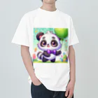 アニマルキャラクターショップのcute panda Heavyweight T-Shirt