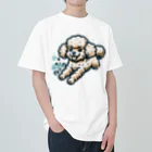 Tokyo_Doodleのもふもふアプリコット　トイプードル　みずあそび Heavyweight T-Shirt