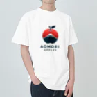 KUMACHOPのあおもりりんごと岩木山 ヘビーウェイトTシャツ