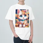 GoldCatのキャラ猫 ヘビーウェイトTシャツ